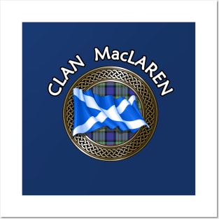 Clan MacLaren Crest & Tartan Knot Posters and Art